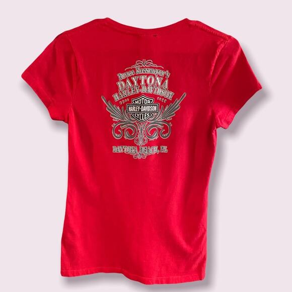 Harley Davidson Leopard Tee Bruce Rossmeyer’s Dayton Beach S like new - Picture 4 of 7